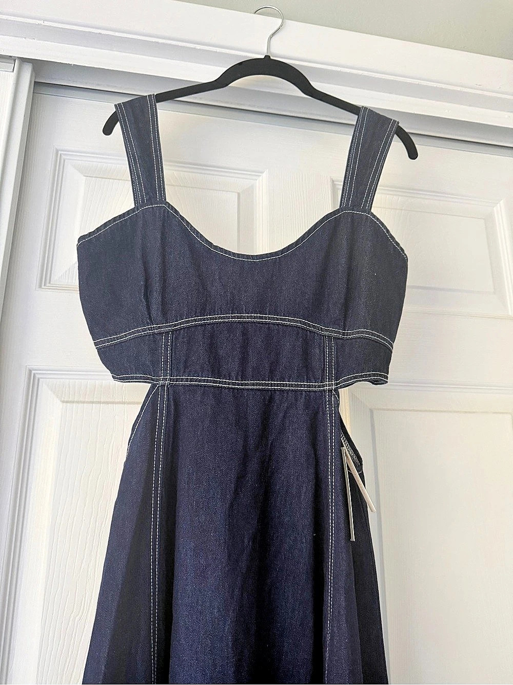 Aureta Denim Maxi Dress Size Small NWT
